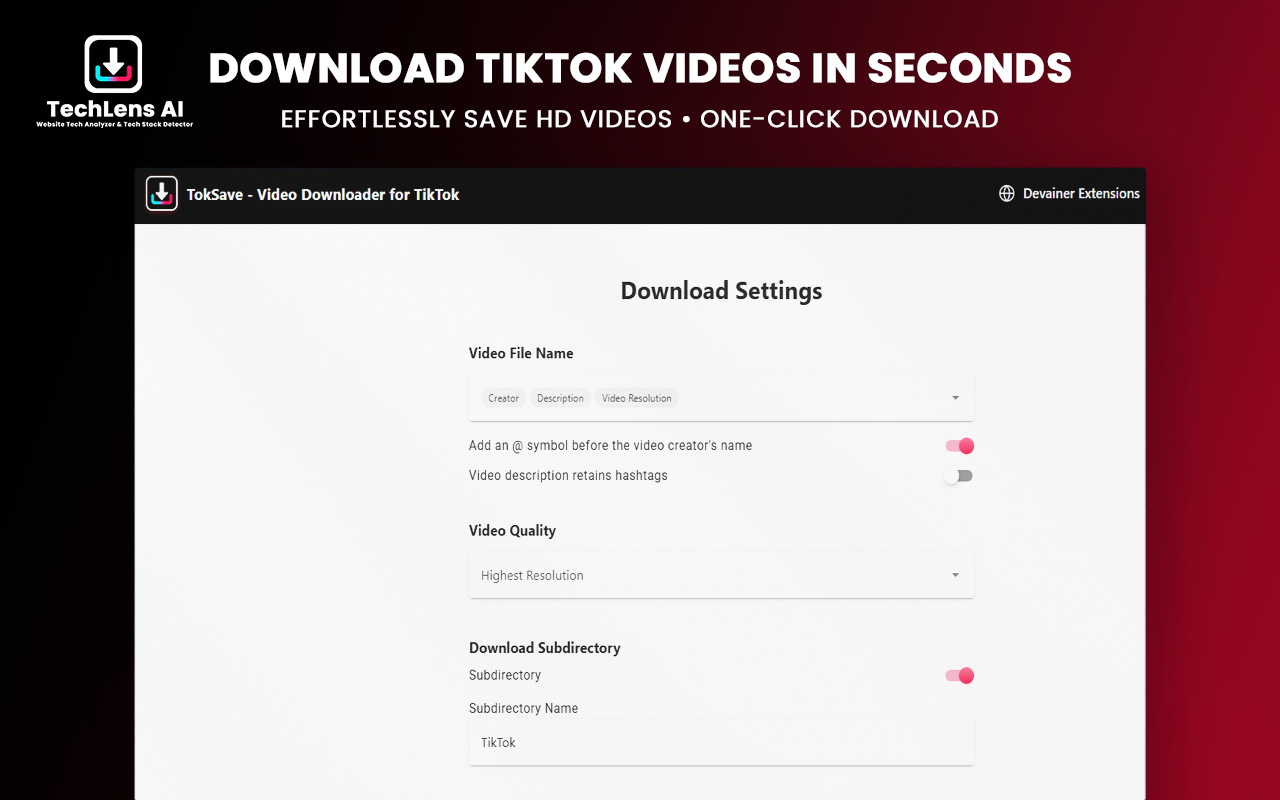 How to Download TikTok HD Videos, Audio, and Covers with TokSave