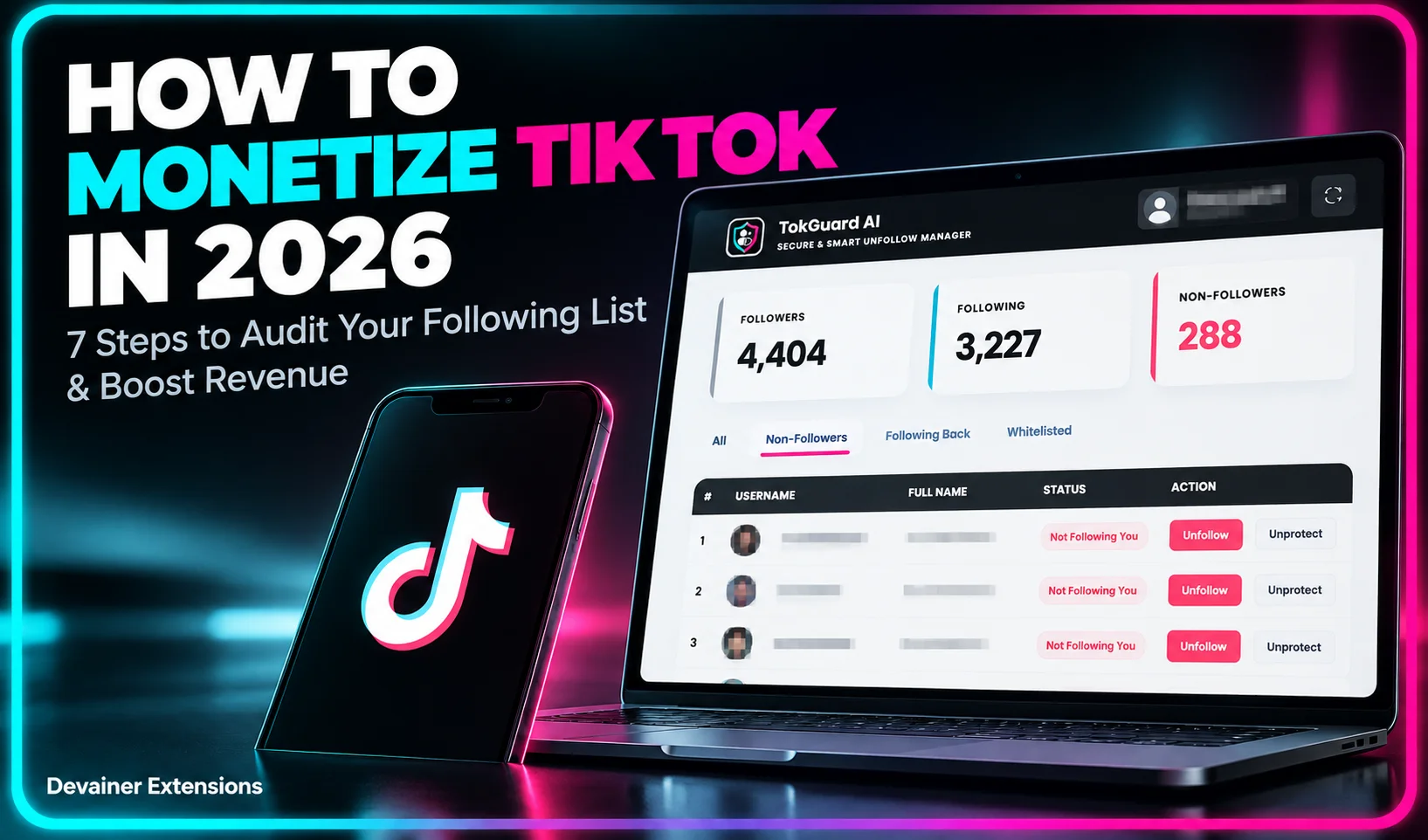 How to Monetize TikTok in 2026: 7 Steps to Audit Your Following List and Boost Revenue