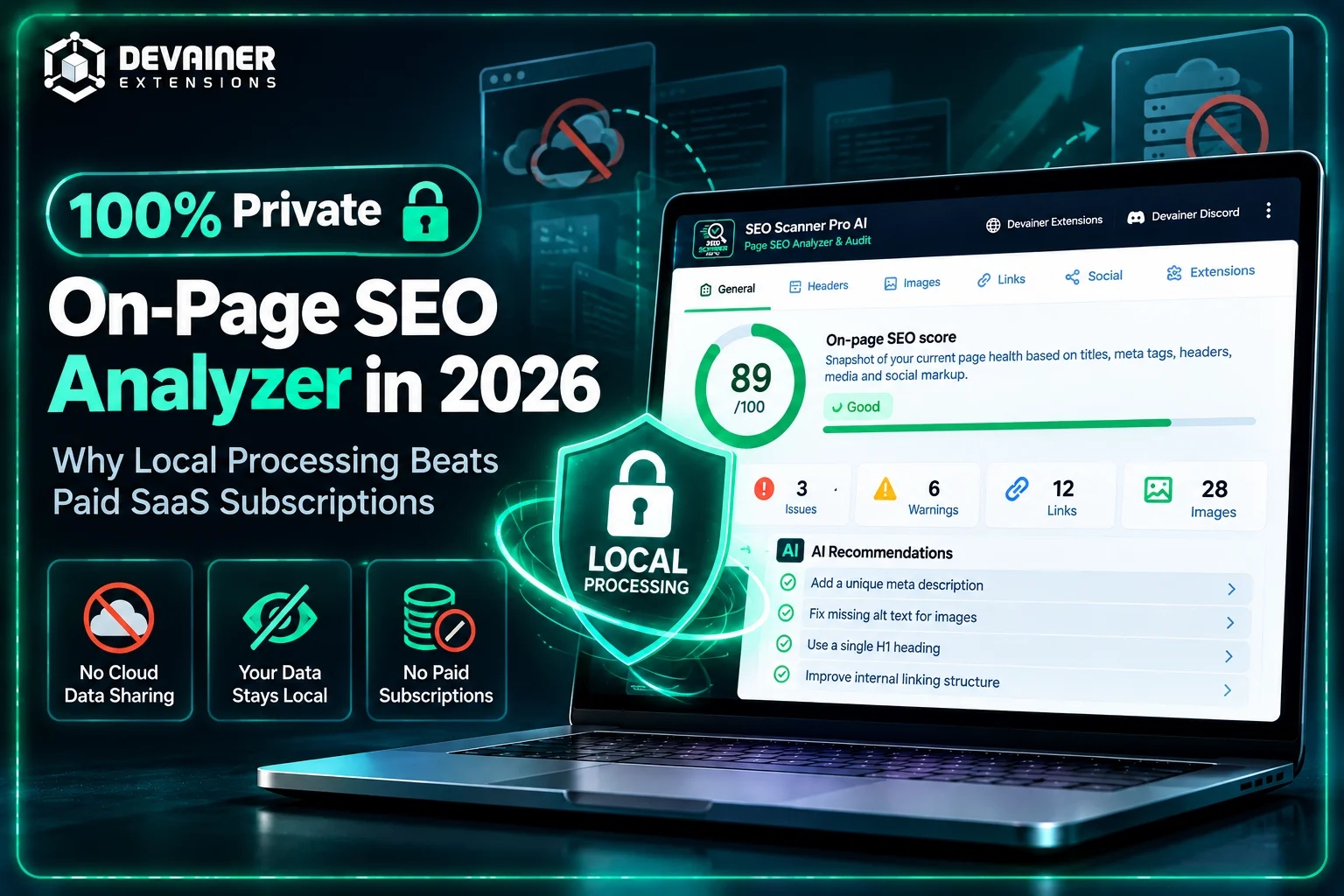 100% Private On-Page SEO Analyzer in 2026: Why Local Processing Beats Paid SaaS Subscriptions