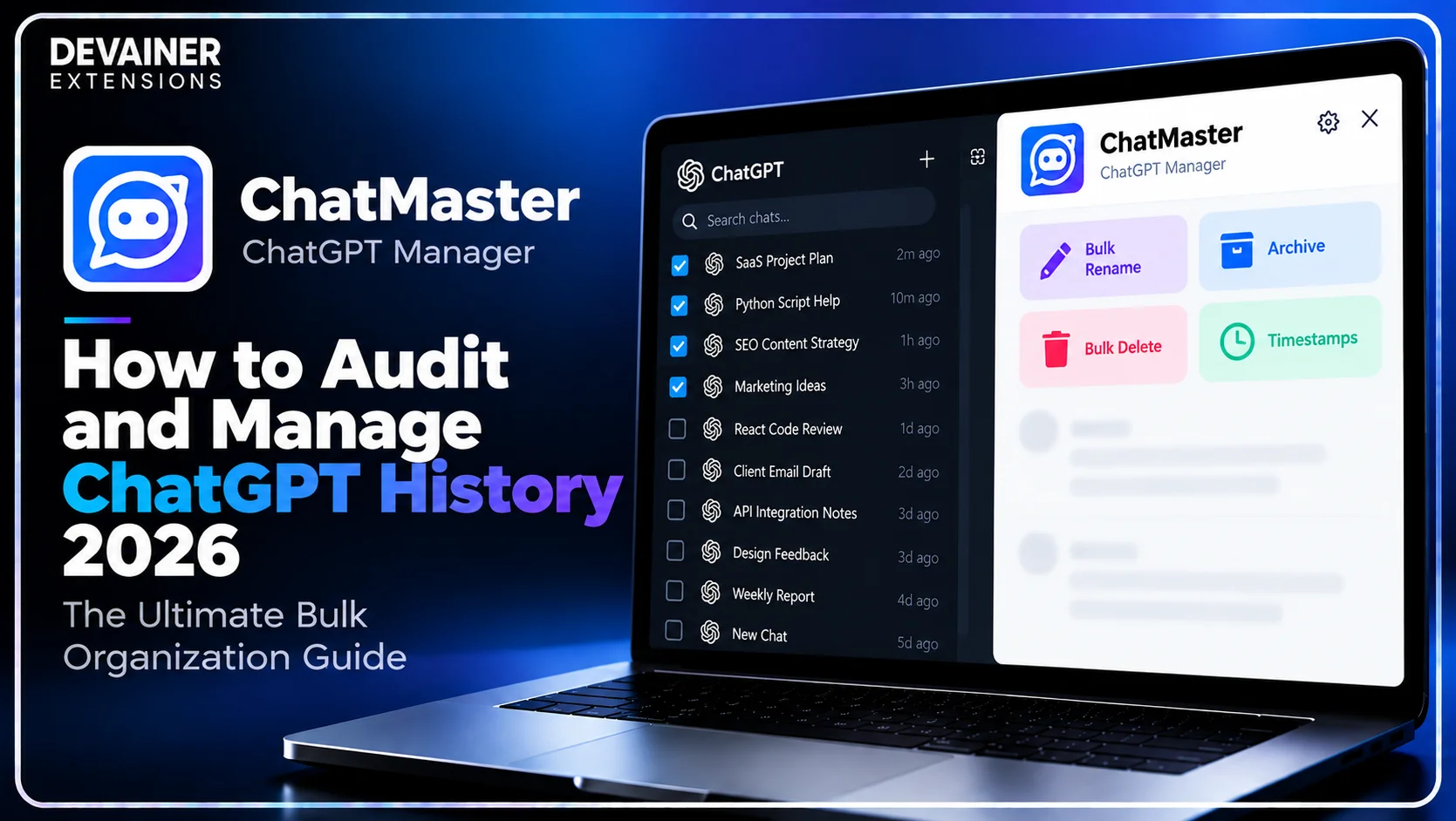 How to Audit and Manage ChatGPT History 2026: The Ultimate Bulk Organization Guide