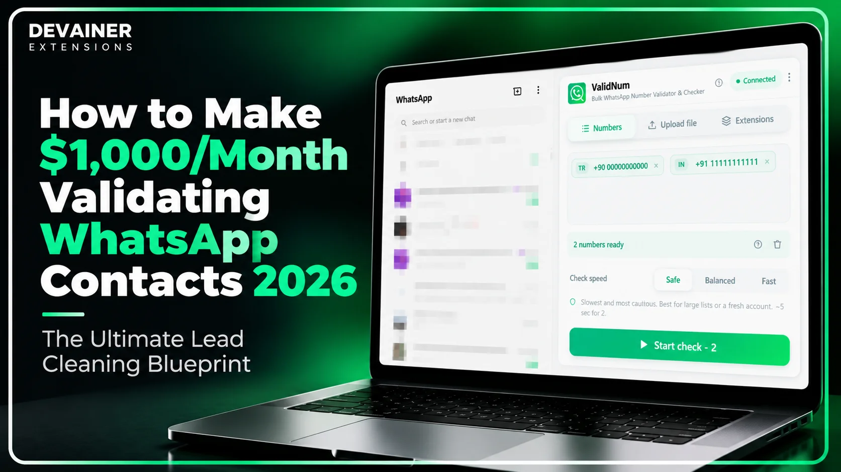 How to Make $1,000/Month Validating WhatsApp Contacts in 2026 – ValidNum bulk WhatsApp number checker for lead cleaning and verification.